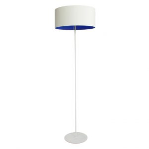 Metal Upright Floor Lamp - White